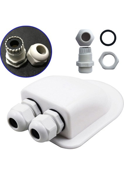 Çift Tel Giriş Kutusu Güneş Paneli Çatı Telli Giriş Kutusu Kablo Kablosu Motorum Çift Delikli Rv Yat Araç Aksesuarları (Yurt Dışından) indirimleri