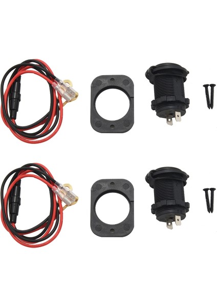 2x Daha Hafif Distribütör 12V Araba Çığları Çakmak Adaptör Soketi (Yurt Dışından)