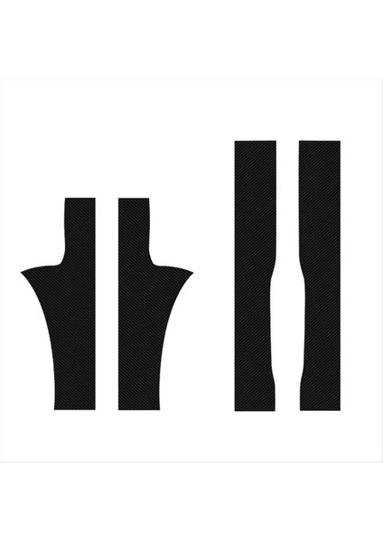 Araba Iç Etiket Stil Pu Deri Karbon Fiber Tarzı Kapı Eşik Şerit Scuff Plakası Tesla Model 3 Aksesuarları (Yurt Dışından)