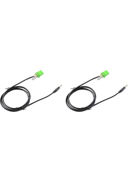 Honda Jazz Fit 2002-2006 Için 2x 6pin Yeşil Konnektör Stereo 3 5mm Jack Audio Aux-In Mp3 Kablo Tel (Yurt Dışından)