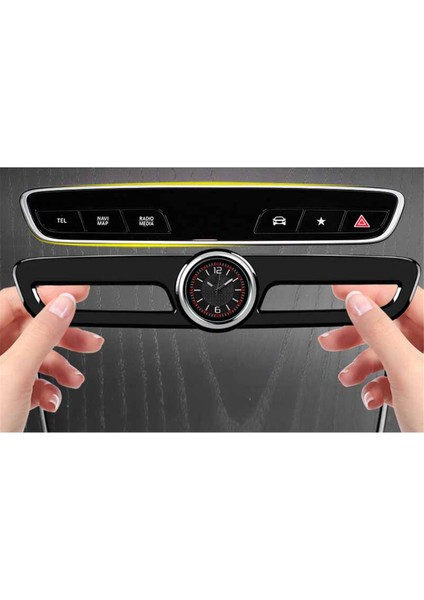 Otomobil Merkezi Kontrol Saati Merkezi Kontrol Dekorasyon Saati Mercedes-Benz Beyaz Otomobil Iç Dekorasyonu B (Yurt Dışından)