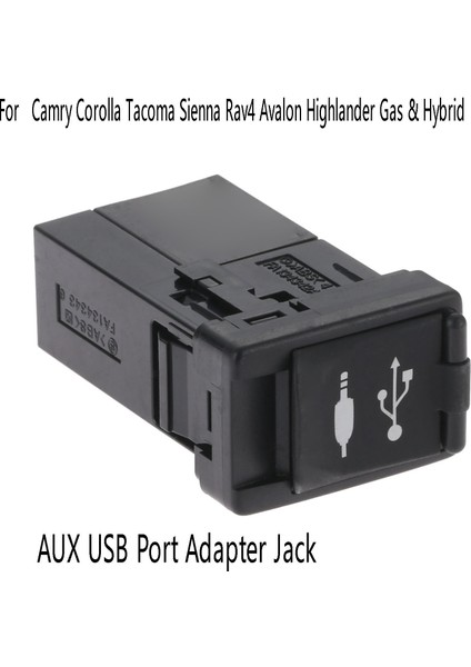 Aux USB Port Adaptörü Jak 861900R010 Toyota Camry Corolla Tacoma Sienna Rav4 Avalon Highlander Gaz ve Hibrid (Yurt Dışından) fiyatları