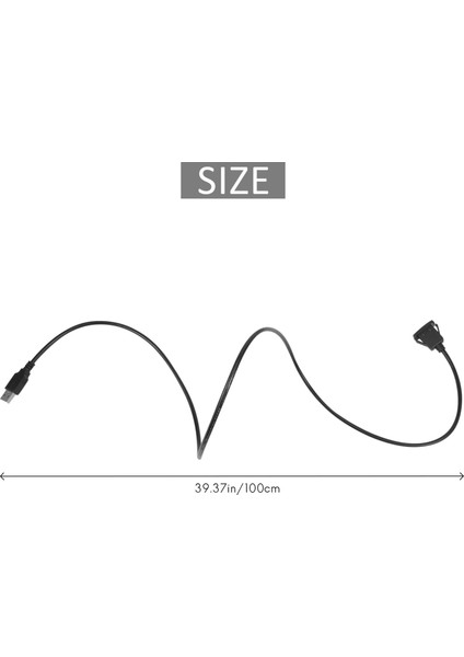 Araba Çizgi Tahtası USB Montajı USB Erkek - Kadın Soketi Uzatma Paneli Kablosu 1m (Yurt Dışından) fırsatları