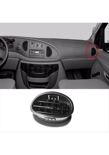 Araba Gösterge Tablosu Klima Hava Outlet Montajı 4C2Z19893BA Ford E250 2004-2008 A/c Hava Çıkışı Paneli (Yurt Dışından) modelleri