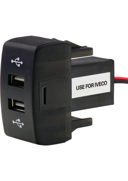 Iveco Truck Stralis Hi-Way Eurocargo Için Araba Çift USB Şarj Cihazı (Yurt Dışından)