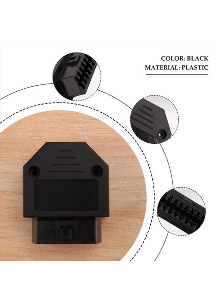 Obd2 Obd Iı 16 Pın Konektörü Soketi Teşhis Aracı Adaptörü Obd Konnektörü + Terminal + Terminal + Vidalar (Yurt Dışından) indirimleri