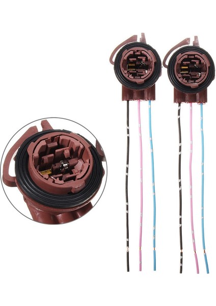 2x 3157 4157NA Ampul Soketi Fren Dönüş Sinyali Işık Kablo Dairesi Tel Fiş Konnektörü (Yurt Dışından) fırsatları