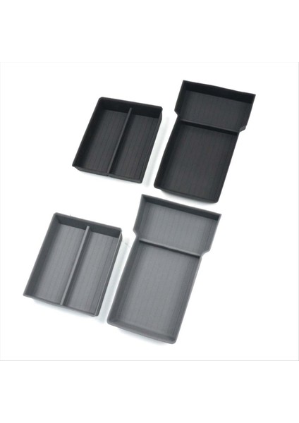 Tesla Model 3 Için Highland 2023 Otomobil Merkezi Konsolu Depolama Kılıfı Koltuk Depolama Kutusu Üst ve Alt Silikon Slip Anti-Slip Mat A (Yurt Dışından) indirimleri