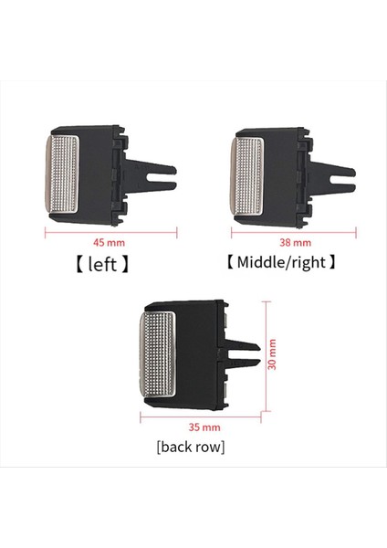 Araç Arka Klima Çıkış Sekmesi Klipsi Onarım Kiti Hava Havalandırma Ayarlama Tokası Mercedes-Benz Gls Gle W167 2020-2024 (Yurt Dışından) modelleri