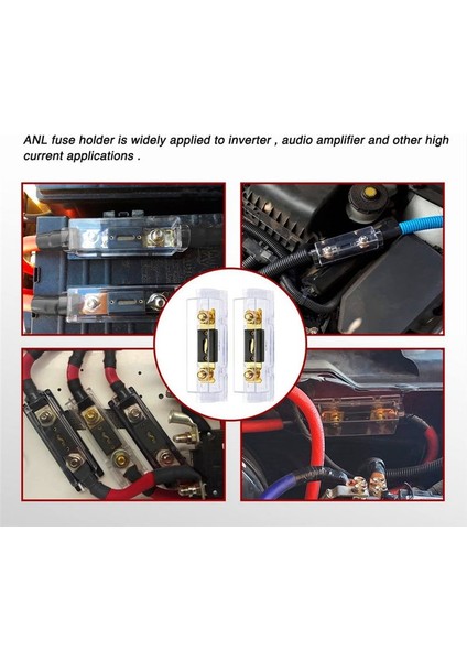 2pcs Anl Sigorta Tutucu Cıvatalı Sigorta Arabası Sigorta Tutucular Sigortalı Füze Bağlantı ile Fus Rv Arabası Güneş Için Amp (Yurt Dışından) modelleri