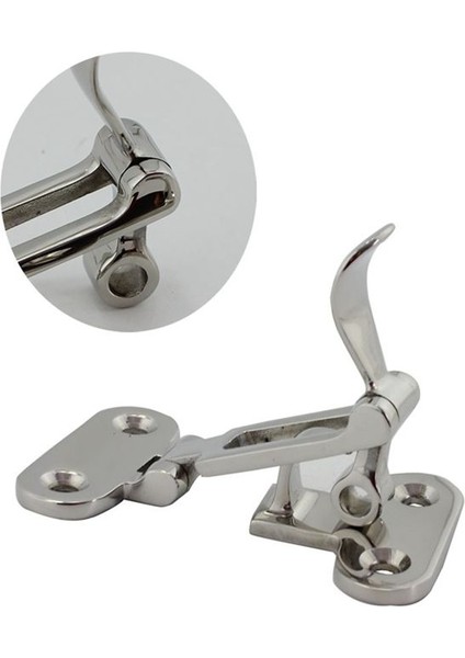 316 Paslanmaz Çelik Klipsi Güverte Hasp Kilit Güverte Soyun Şok Geçirmez Düzeltme Düzeltme Donanım Yat Aksesuarları 2 Pcs (Yurt Dışından) indirimleri