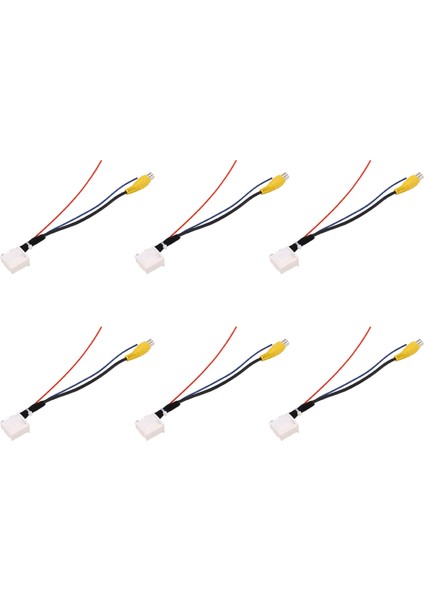 6x 16 Pin Araba Arka Görünüm Kamera Adaptör Kablosu Park Parkı Yedek Kamera Video Kablosu Adaptör Kablo Fişi Toyota Camry 7th (Yurt Dışından)