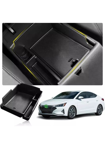 Hyundai Elantra Için Araç Kol Yavru Saklama Kutusu 2019 2020 Merkezi Kontrol Saklama Kutusu Otomatik Iç Aksesuarlar Siyah (Yurt Dışından) fiyatları