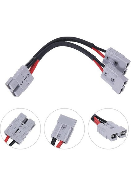 Anderson Fiş Konnektörü Için 50A Çift Y Adaptör Pil Güç Konnektörü Forklift Güç Fiş Konektörü 6mm Araç Kablosu (Yurt Dışından) fiyatları