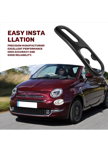 Fiat Için Araba Su Kupası Tutucu Panel Trim Kapak El Freni Sticker Iç Mekan 500 2012 2012 2013 2014 2015 (Yurt Dışından) indirimleri