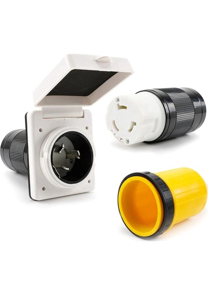 30 Amp Rv Güç Giriş Kapı 30 Amp Rv Güç Kapağı Twist Kilitleme Konnektörü (Yurt Dışından)