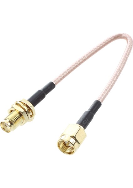 Sma Dişi Sma Erkek F / M Anten Bağlantı Kablosu Adaptörü Siyah + Altın (Yurt Dışından)