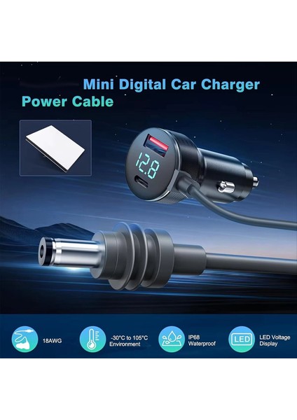 Starlink Mini Güç Kablosu Için 12V-24V Cıgarrete Çaplı Adaptörü C Tipi ve Voltmetre 16 4ft ile Dc Güç Kablosu (Yurt Dışından) indirimleri