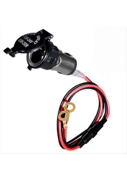 Puroetter Çakır Soketi Dc 12V Araç Puroetter Çakmak Kapak Kablo Demeti ile Otomotiv Kamyonu Rv Için Su Geçirmez (Yurt Dışından) fırsatları