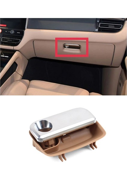 Porsche Macan 95B Cayman Için Araba Iç Dash Torsuk Kutusu Kilit Saklama Kutusu Tutağı 981 Panamera 970 95B857095F B (Yurt Dışından) modelleri