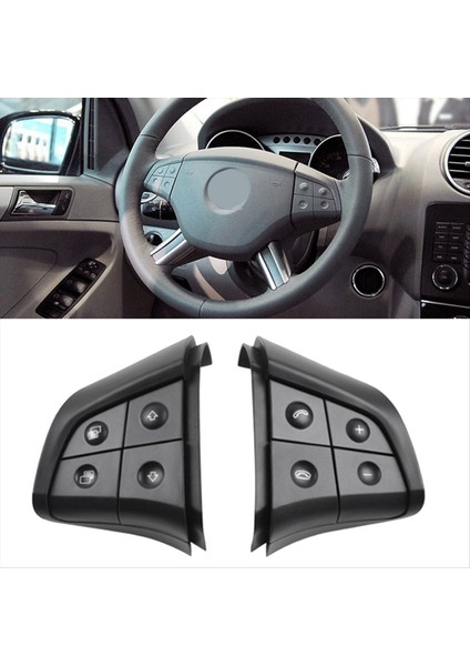 Araç Direksiyon Simidi Kontrol Anahtarı Düğmesi 4 Mercedes Için Anahtar Benz W164 ml Gl B/r Sınıfı 2006-2009 W2009 W251 Master Dunb Siyah (Yurt Dışından) fırsatları