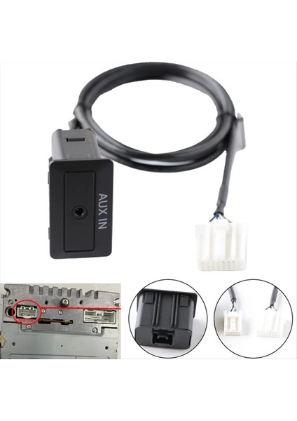 Mazda Cx-9 2006-2012 Için TD74-66-DFX 16PIN Car Aux Ses Arabirimi 3 2009-2012 Aux Stereo Adaptör Ses Soketi (Yurt Dışından) modelleri