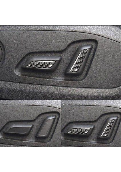 4pcs Araba Koltuğu Ayar Düğmesi Kapak Çıkartması Karbon Fiber Trim Audi A4 B9 (Yurt Dışından) fiyatları