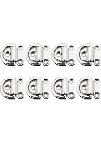 D-Ring Güverte Katlanabilir Pad Göz Tıedown Kapatları Motorlu Bot Kamyon Aynası Cilalı Gemi Parçaları 4 Pcs (Yurt Dışından)