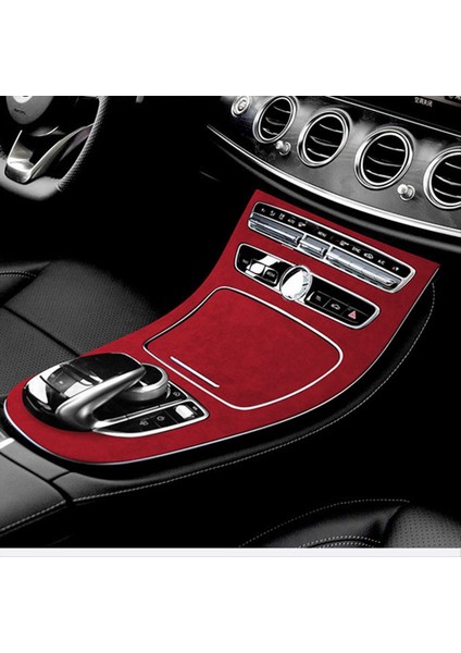Otomatik Merkez Kontrol Paneli Süet Dekoratif Çıkartma Mercedes-Benz E-Serisi E200L/E300L Modifikasyonu Kırmızı (Yurt Dışından) fiyatları