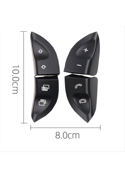 Araba Sol Sağ Direksiyon Simidi Düğmeleri Mercedes-Benz S-Serisi W220 1998-2005 cl W215 1999-2006 Siyah (Yurt Dışından) modelleri