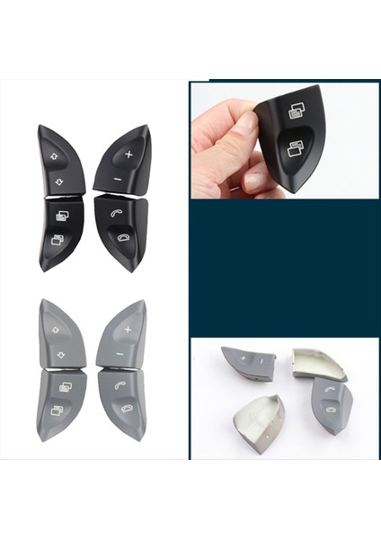 Araba Sol Sağ Direksiyon Simidi Düğmeleri Mercedes-Benz S-Serisi W220 1998-2005 cl W215 1999-2006 Siyah (Yurt Dışından) indirimleri