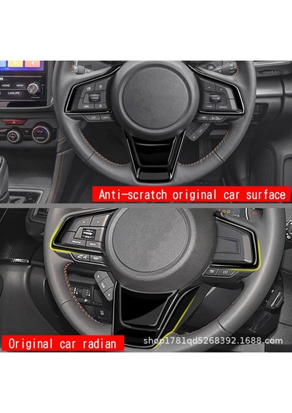 Subaru Forester Için Araç Direksiyon Simidi Trim Kapak Çıkartması 2025 Araba Iç Aksesuarları Parlak Siyah (Yurt Dışından) modelleri
