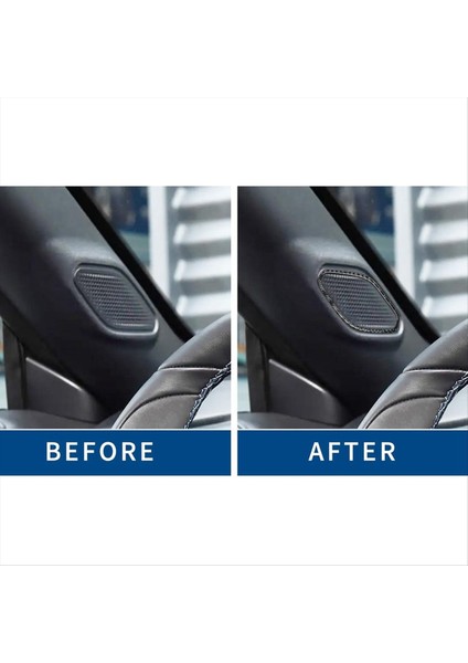 Gerçek Yumuşak Karbon Fiber Çıkartma Araba A-Fillar Hoparlör Paneli Iç Döşeme Aksesuarları Soldan Sürücü (Yurt Dışından) fırsatları