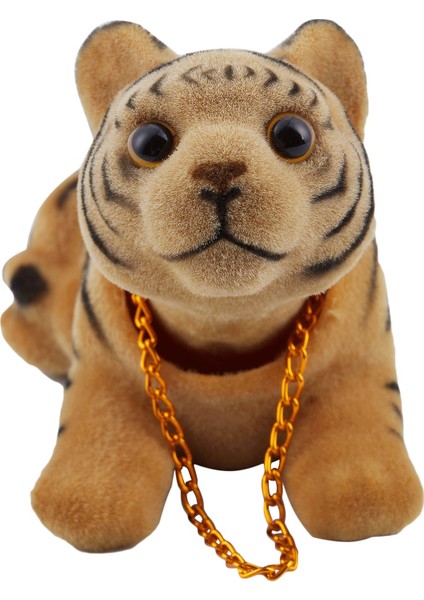 Araba Sallanma Başı Kaplan Şekli Başını Sallayan Köpek Dekoru (Yurt Dışından)