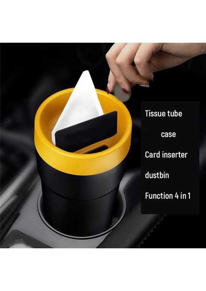 Çok Fonksiyonlu Araba Depolama Kovası Araba Çöpü Can Sikke Kutusu Kutusu Doku Kutusu Kart Indiricisi Araç Iç Aksesuarları (Yurt Dışından) fiyatları