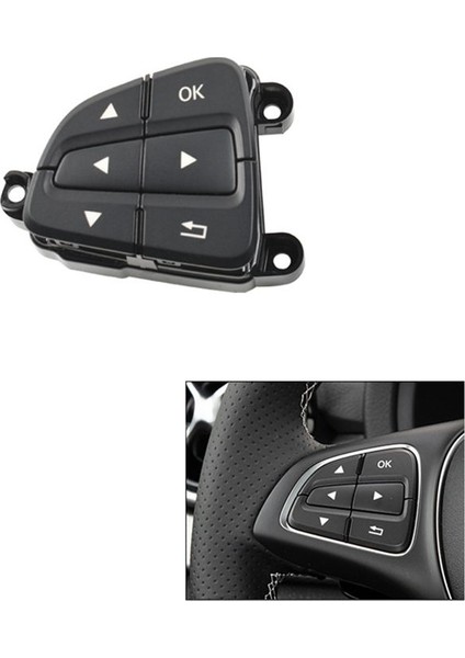 Araba Siyah Sol Direksiyon Düğmesi Montaj Trim Kapak Mercedes Benz Gle Gls Araç Aksesuarları (Yurt Dışından) modelleri
