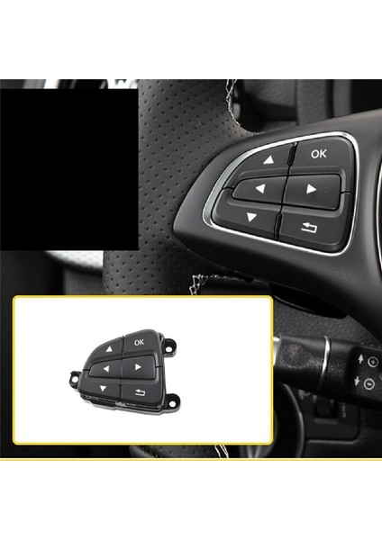 Araba Siyah Sol Direksiyon Düğmesi Montaj Trim Kapak Mercedes Benz Gle Gls Araç Aksesuarları (Yurt Dışından) indirimleri