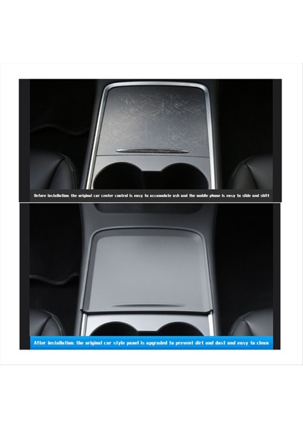 Tesla Model 3 Y Slıpıp Pad Konsolu Push-Pull Protect Film Iç Aksesuar Için Araç Merkezi Kontrol Silikon Pad (Yurt Dışından) fırsatları