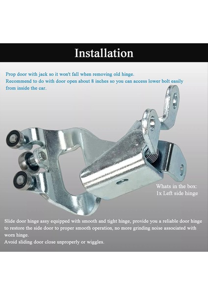 Toyota Sienna 2011-2020 Için Sol Yan Orta Merkez Sürgülü Kapı Menteşe Düzeneği 68390-08041 6839008041 (Yurt Dışından) fiyatları