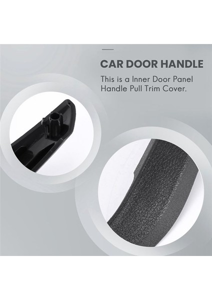 4pcs Araba Iç Kapı Kolu Bmw X1 E84 2010-2016 Iç Trim Aksesuarları Siyah (Yurt Dışından) fırsatları