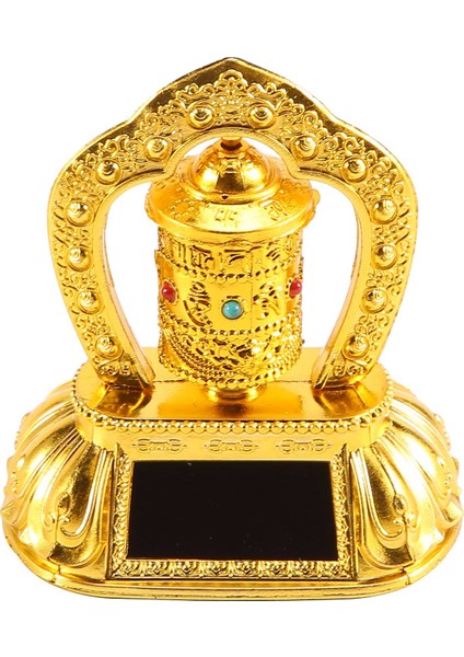 Güneş Enerjisi Dua Tekerleği Araba Eğirme Dua Tekerleği Güneş Enerjisi Gücü Tibet Budist Dua Tekerle (Yurt Dışından)