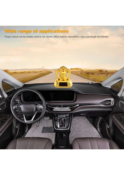Güneş Enerjisi Dua Tekerleği Araba Eğirme Dua Tekerleği Güneş Enerjisi Gücü Tibet Budist Dua Tekerle (Yurt Dışından) indirimleri