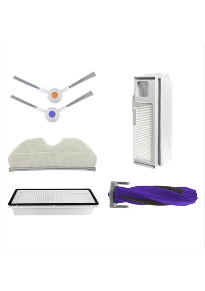 Narwhal Freo X için Robot Robot Vakum Süpürge Ana Yan Fırça Hepa Filtre Mop Bez Toz Çantaları Yedek Parçalar (Yurt Dışından)