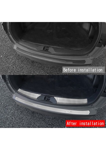 Subaru Forester Için Araba Paslanmaz Çelik Bagaj Koruma Plaka Döşeme 2025 Arka Bagaj Koruyucu Plaka Gümüş (Yurt Dışından) modelleri
