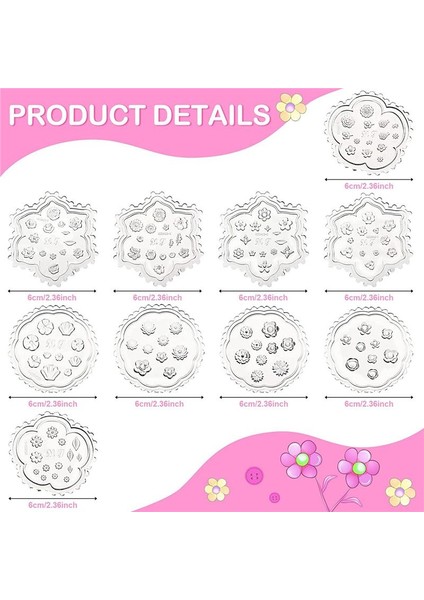 10 Adet Çiçek Polimer Kil Kalıpları Mini Reçine Polimer Kil Kesiciler (Yurt Dışından) fiyatları