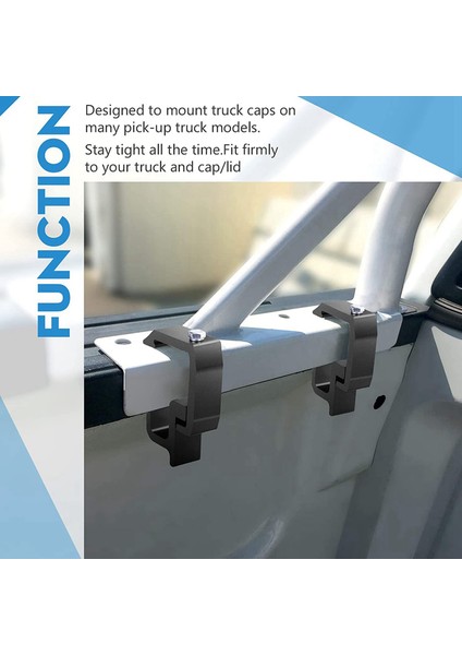 8 Paket Kamyon Topper Kelepçeleri Montaj Kelepçeleri Kamyon Kap Kelepçeleri Kamyon Yatağı Kelepçeleri ve Kanopi Kelepçeleri (Yurt Dışından) fırsatları