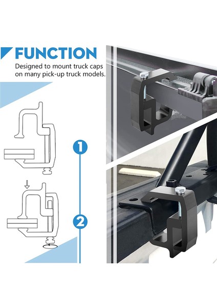 8 Paket Kamyon Topper Kelepçeleri Montaj Kelepçeleri Kamyon Kap Kelepçeleri Kamyon Yatağı Kelepçeleri ve Kanopi Kelepçeleri (Yurt Dışından) indirimleri