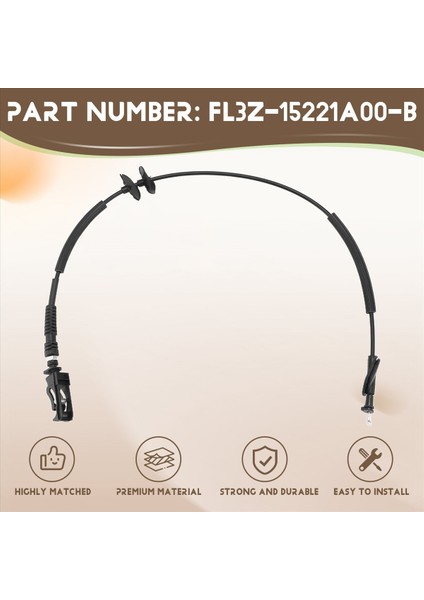 Ford F-150 2015-2020 FL3Z-15221A00-B-B FL3Z-15221A00-H FL3Z-15221A00-E Için Ön Kapı Mandalı Salım Kablosu (Yurt Dışından) modelleri