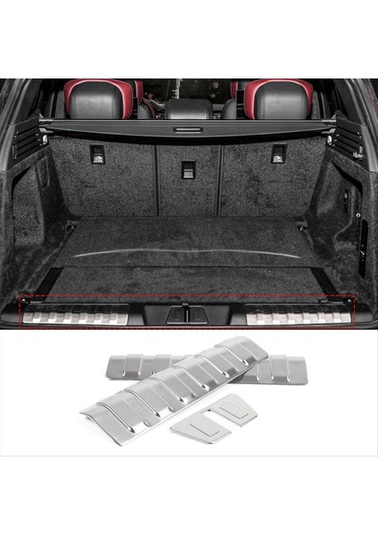 Range Rover Sport Için 2023-2024 Araç Iç Arka Koruma Paneli Paslanmaz Çelik Bagaj Plaka Koruyucu Gümüşü Kaplar (Yurt Dışından) fırsatları