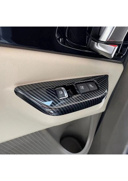 Karbon Fiber Araba Penceresi Cam Asansör Anahtarı Düğmesi Kapak Kıa Karnavalı Ka4 2020 2021 2022 (Yurt Dışından) fırsatları